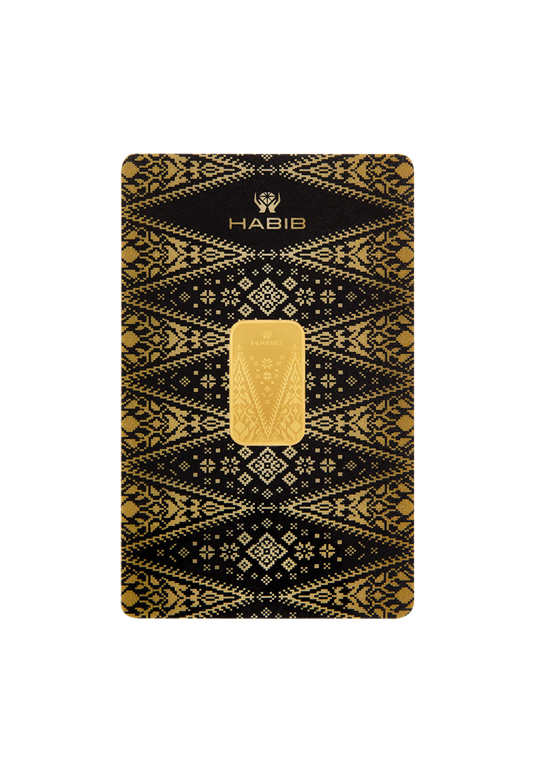 HABIB HABIB 5g 999.9 Gold Bar (Songket Collection)  - Manufactured by LBMA Goods Delivery Refiner