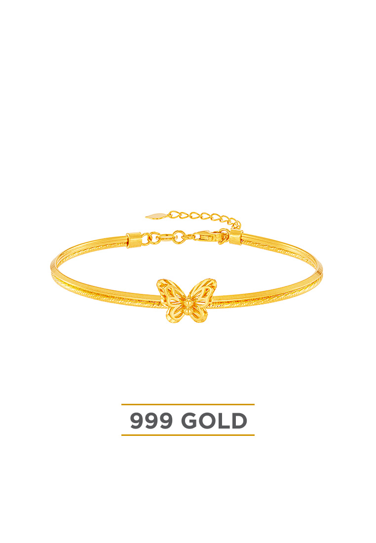 HABIB HABIB 999/24K Yellow Gold Bangle (Butterfly) 9GB00021024