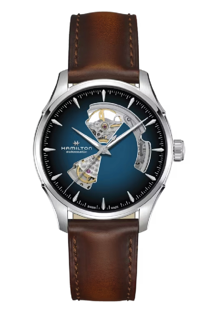 Hamilton Hamilton Jazzmaster Open Heart Auto Leather H32675540