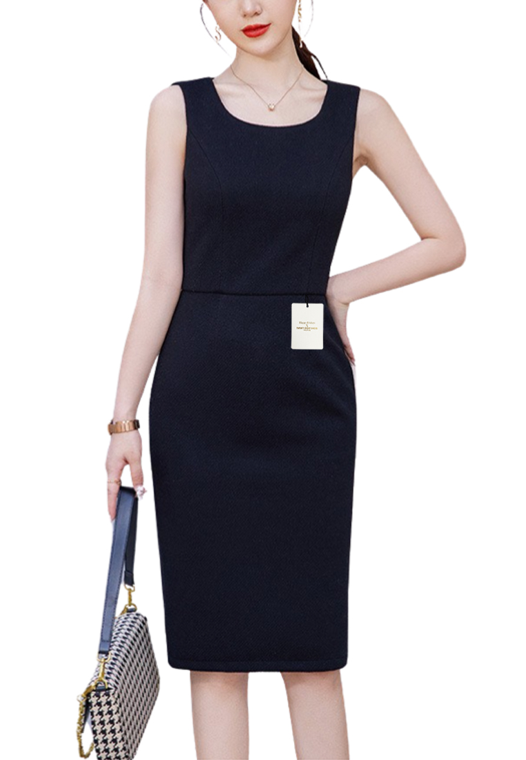 HAPPY FRIDAYS Slim Fit Suit Vest Dress YGH-EY927