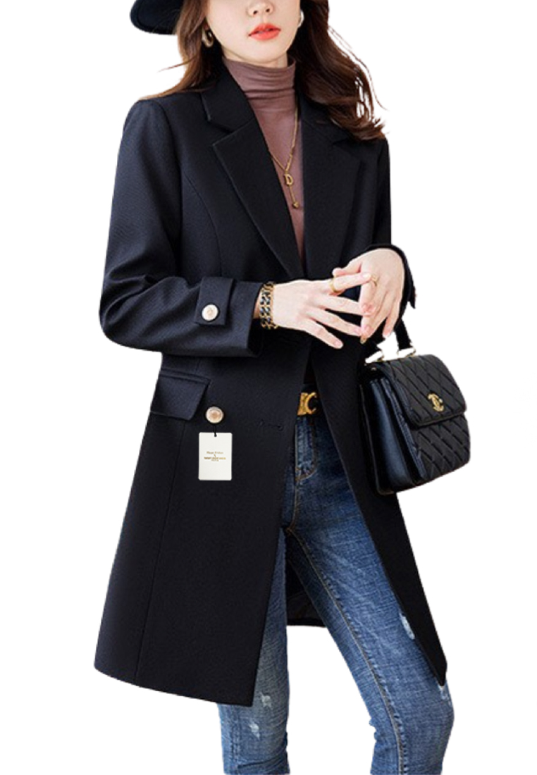 HAPPY FRIDAYS Double-Breasted Suit Coats YGH-EL8620Y