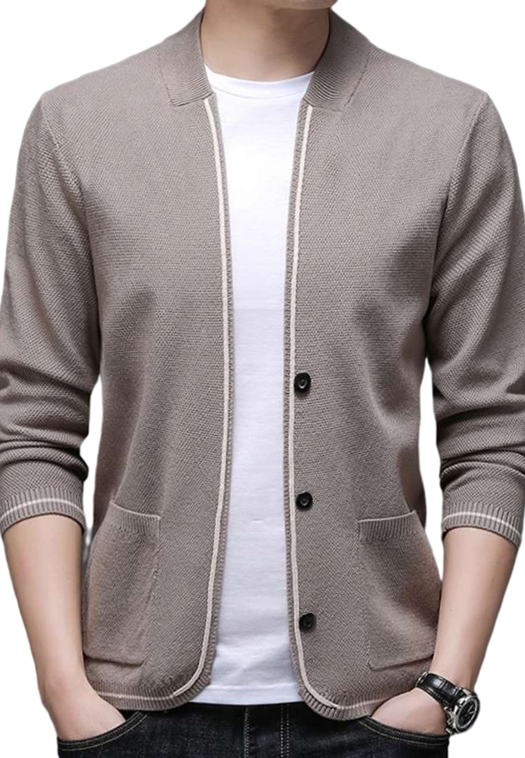 HAPPY FRIDAYS Knitted Stripe Cardigan BD8138