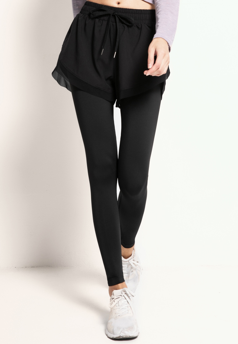 HAPPY FRIDAYS Sport Yoga Shorts Over Tights DSG888