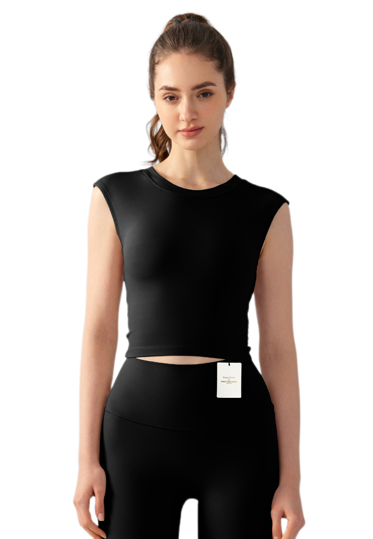HAPPY FRIDAYS Backless Cropped Yoga Tanks DSG-DST743