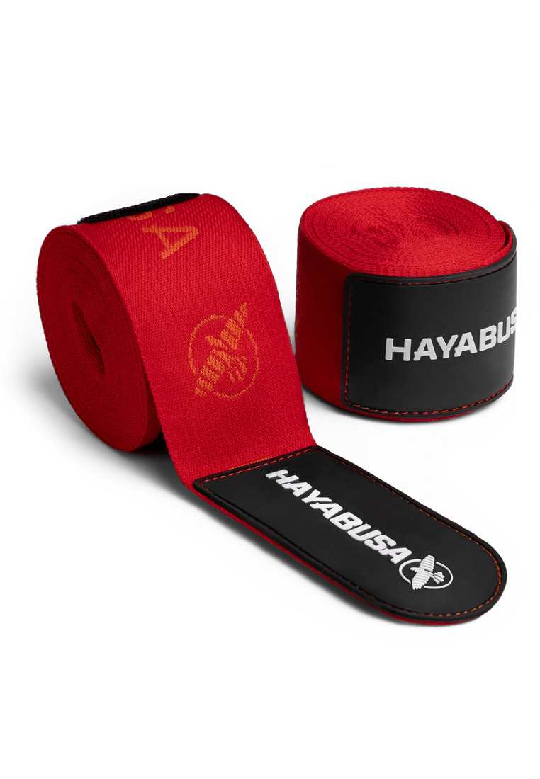 Hayabusa Hayabusa - Red Deluxe Hand Wraps for Muay Thai/Boxing - 4.5meters