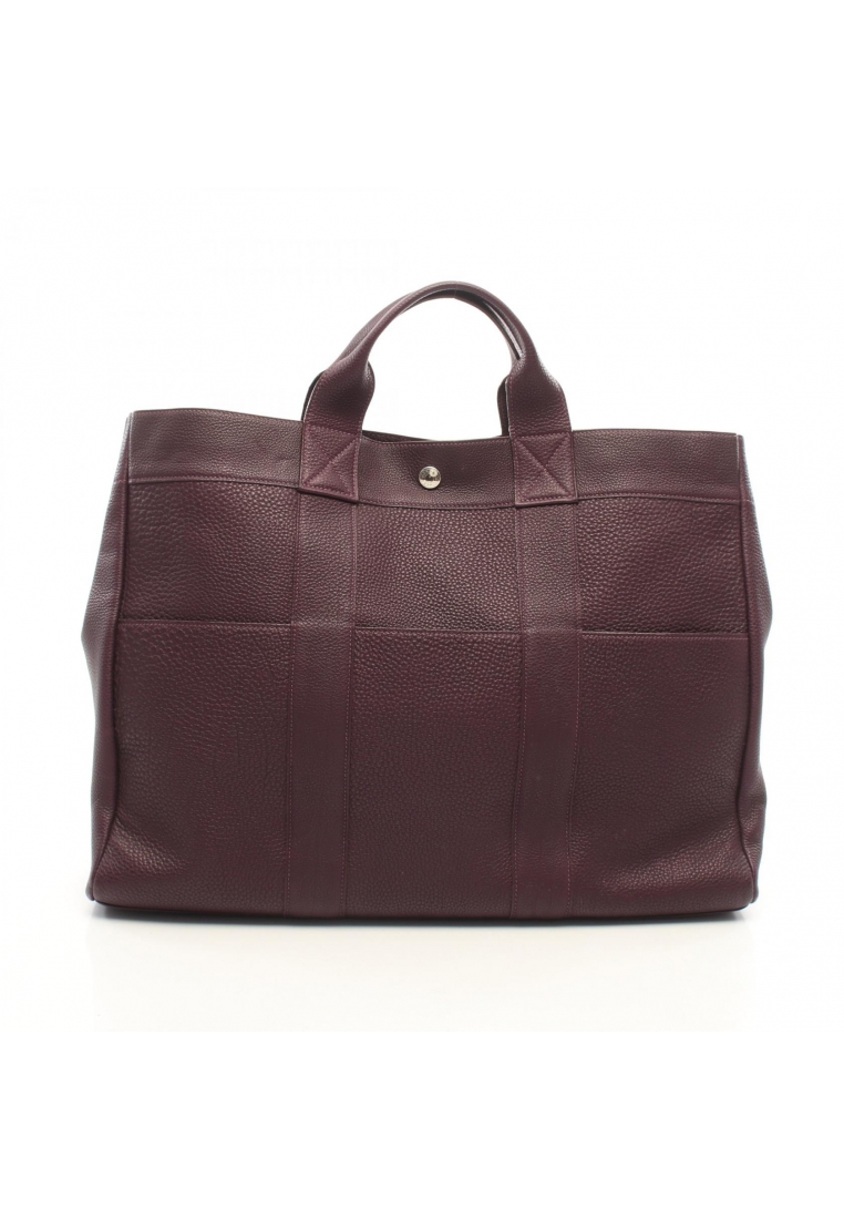 Hermès Pre-Loved Hermès Fool toe MM Leysin Handbag tote bag Togo purple silver hardware □F stamp (ma