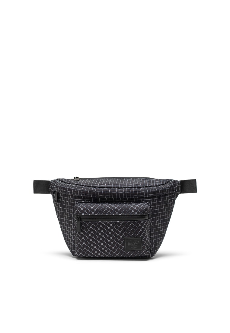 Herschel Herschel Unisex Pop Quiz Hip Pack Grid - Black - 3.5L