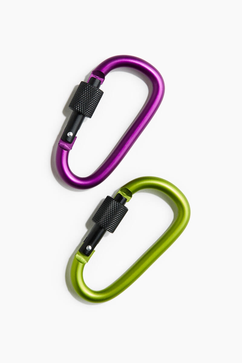 H&M 2-pack carabiner hooks