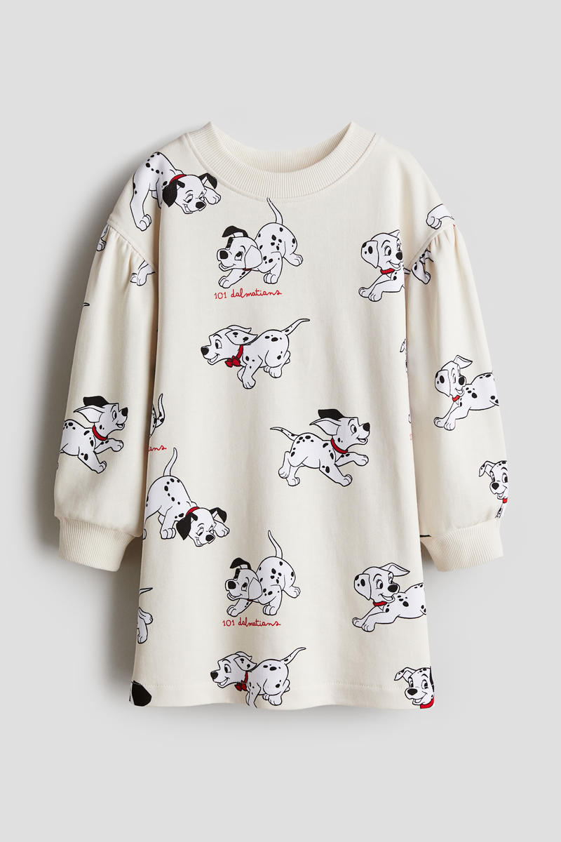 H&M DALMATIAN Disney Printed sweatshirt dress