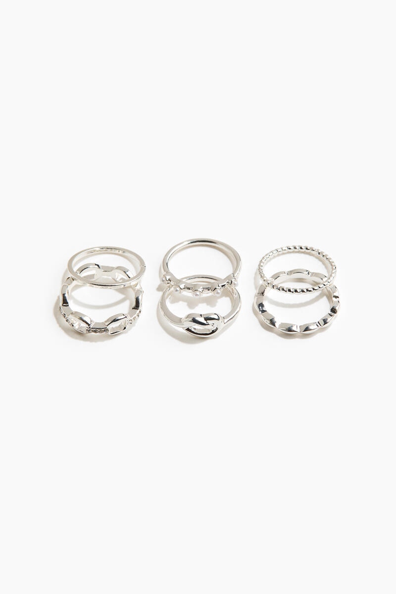 H&M 6-pack rings