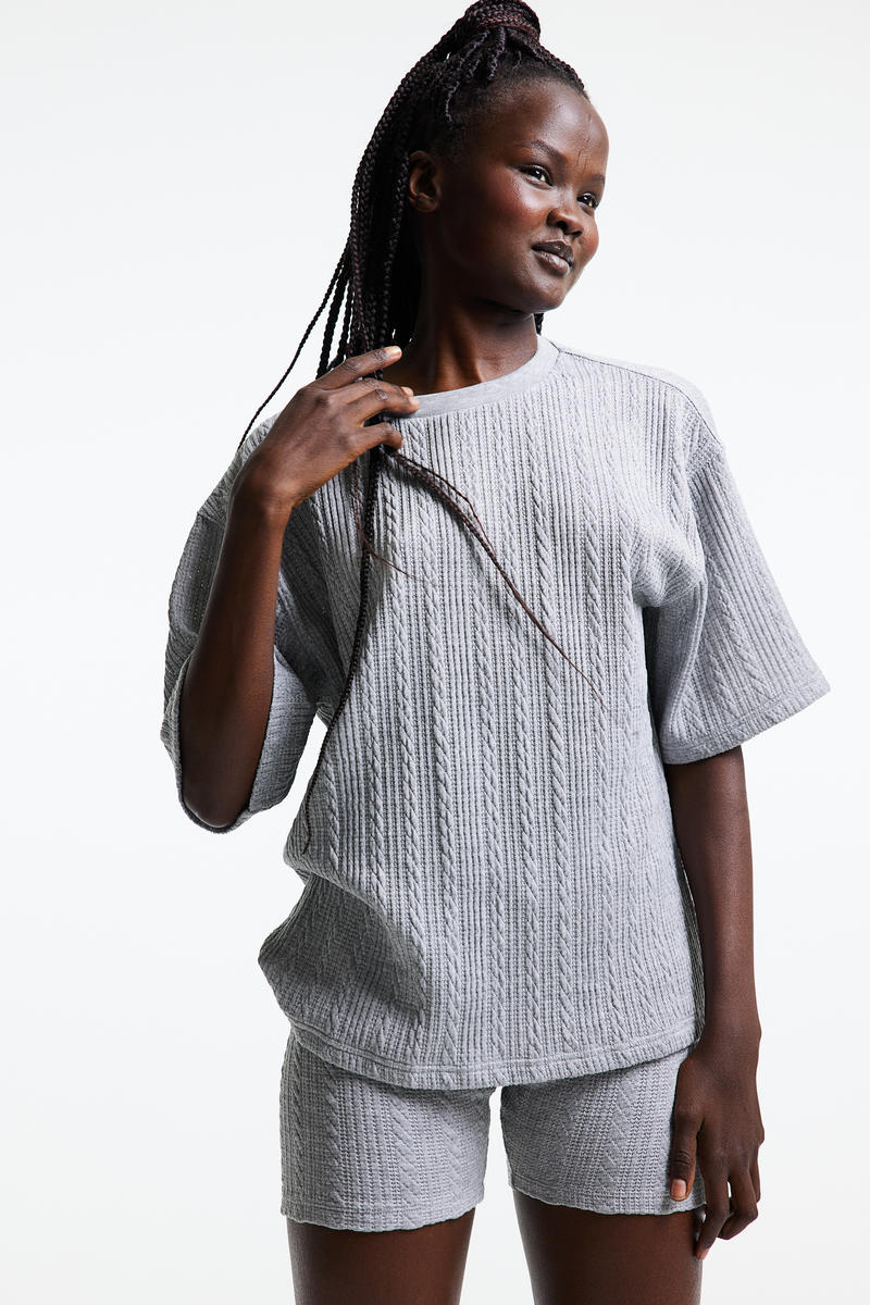 H&M Textured jersey cycling shorts
