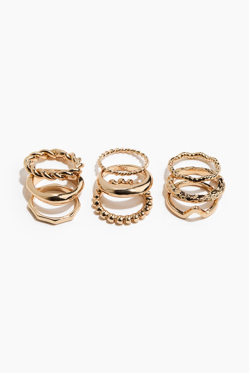 H&M 9-pack rings