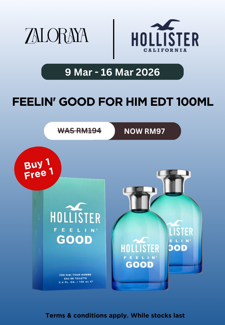 Hollister Fragrances [B1F1 Zaloraya 10th March - 16th March 11AM] Hollister Feelin' Good For Him EDT
