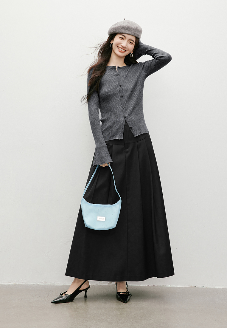 Hopeshow Pleated Maxi Skirt