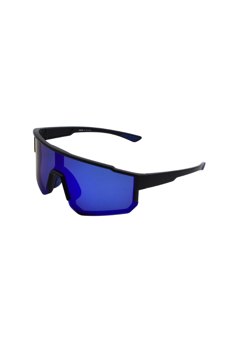 jojo Oversized Futuristic Semi Frameless One Piece Lens Polarized Sunglasses