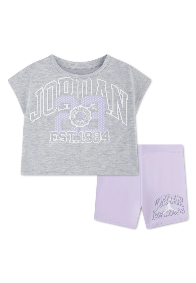 Jordan Girls 2-Piece Boxy T-Shirt & Bike Shorts Set (Toddler)
