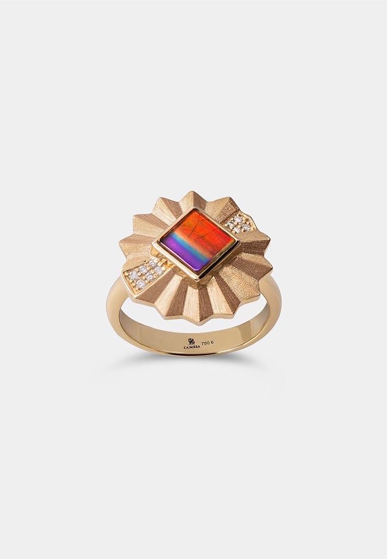 Kaimirra Amour Fleur 18K Gold Ring 051