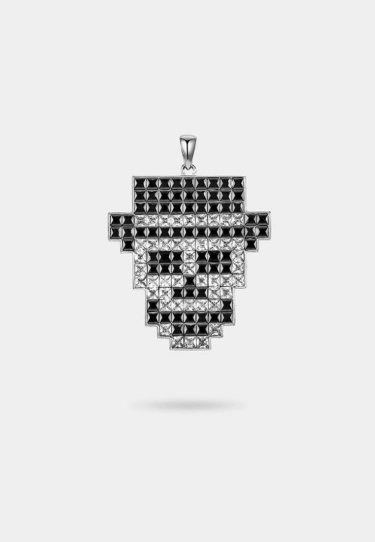 Kaimirra Pixel Fedora Skull Pendant 015