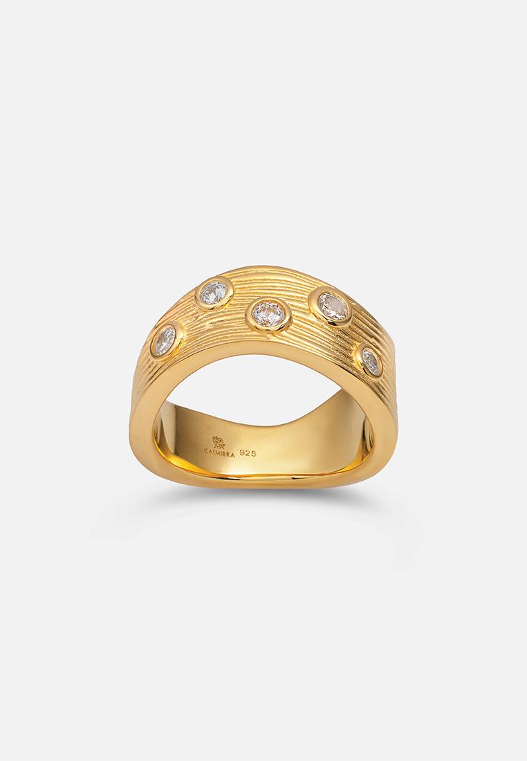 Kaimirra Salty Bet Multi-Gems Ring (18K Gold Plated)
