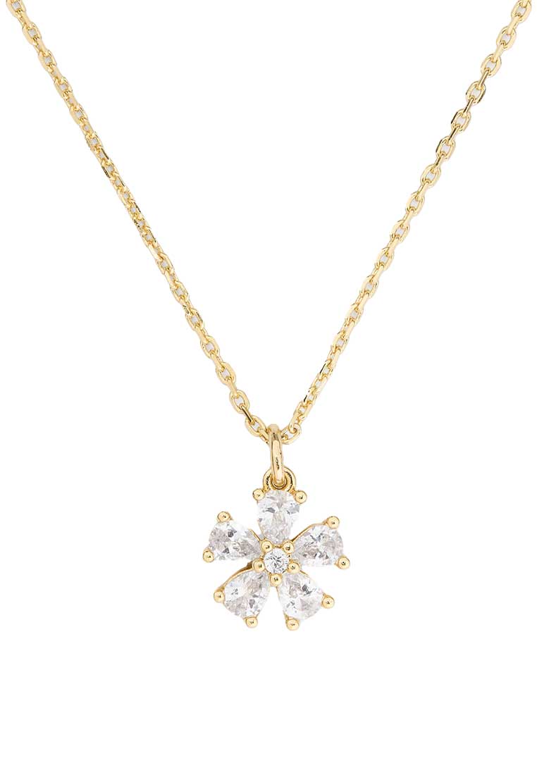 Kate Spade You're A Gem Flower Pendant Clear/Gold KO965