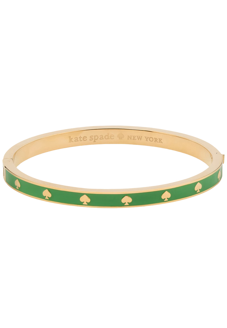 Kate Spade Spot the Spade Enamel Hinged Bangle Bracelet - KS Green KJ727