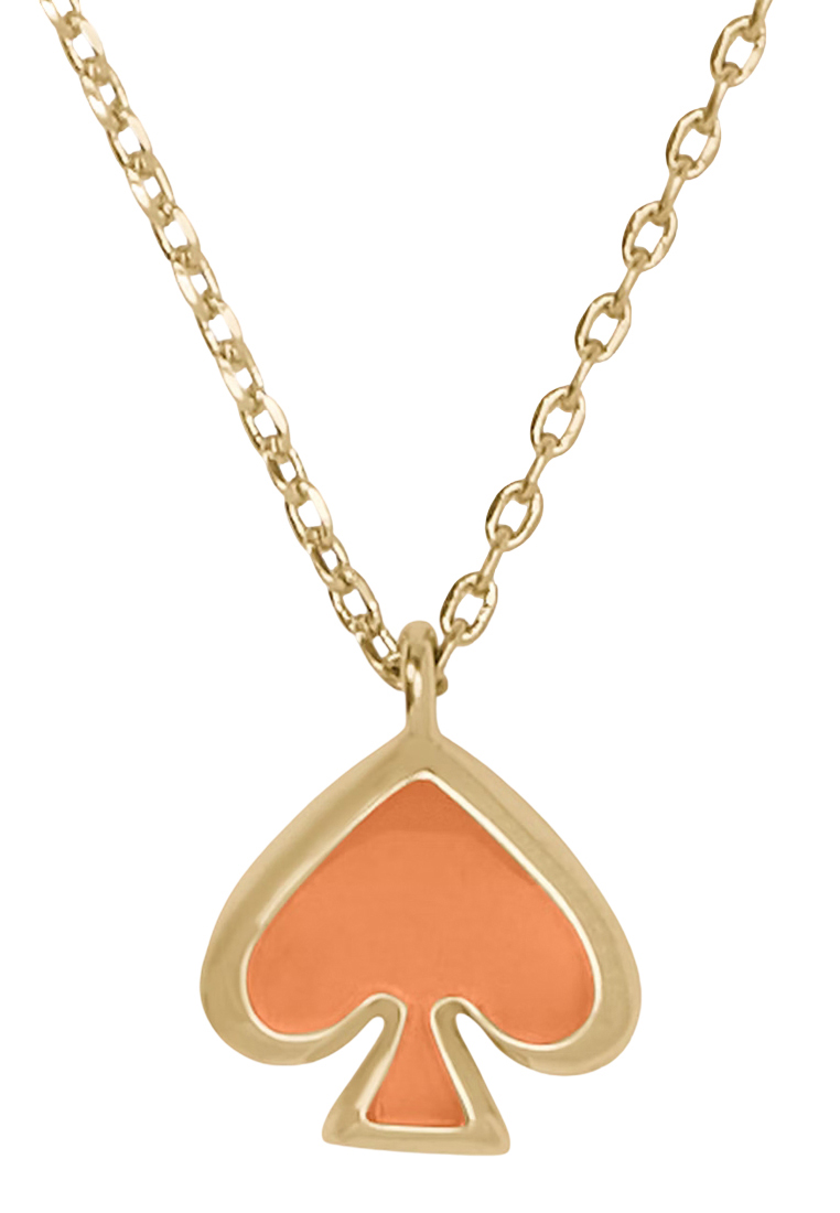 Kate Spade Everyday Spade Enamel Mini Pendant Necklace - Cayenne Pepper o0ru3073