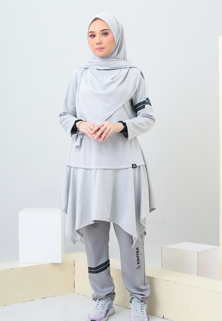 KIMYRA KIMYRA KIMBASIC - DUSTY Baju Renang Sukan Outfit Mandi Pantai Anti Terselak Jersey Perempuan 