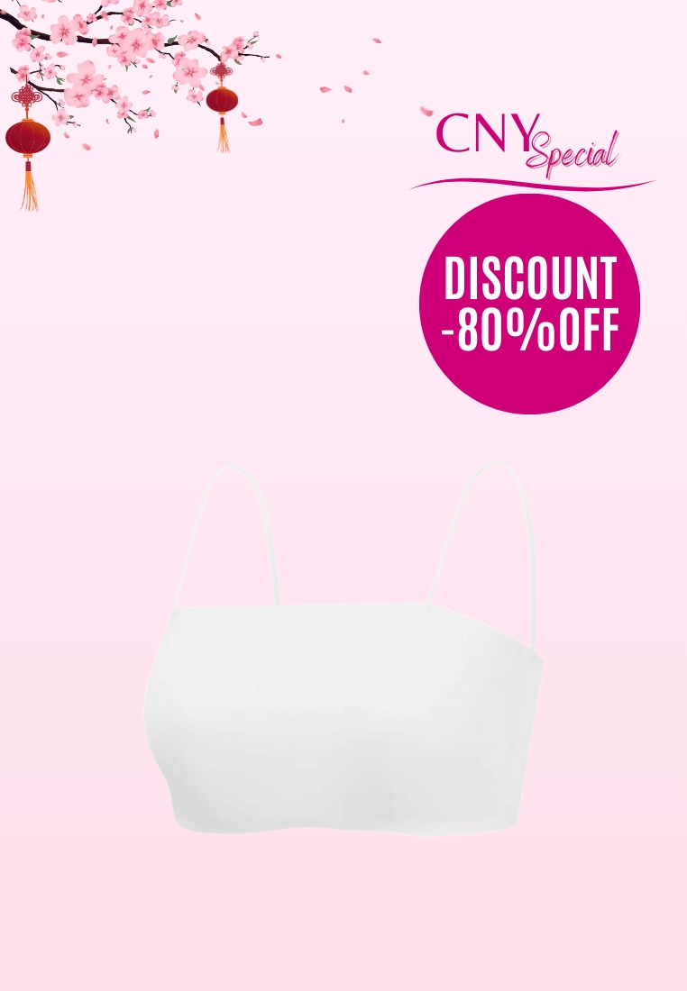 Premium Agnes Ice Silk Bralette Inner Top Tube Top in White – Kiss