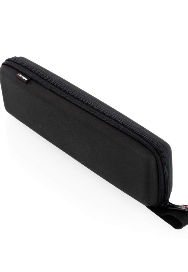 Knirps Knirps X4U Ultralight Slim Manual With Eva Case (UV Protection) - Black / Black Inner Coating