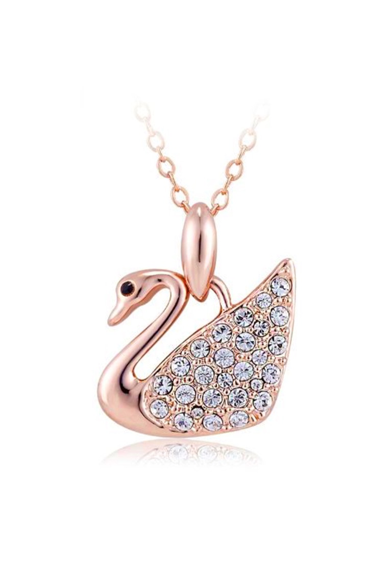 Krystal Couture Krystal Swan Necklace Embellished with SWAROVSKI®  crystals