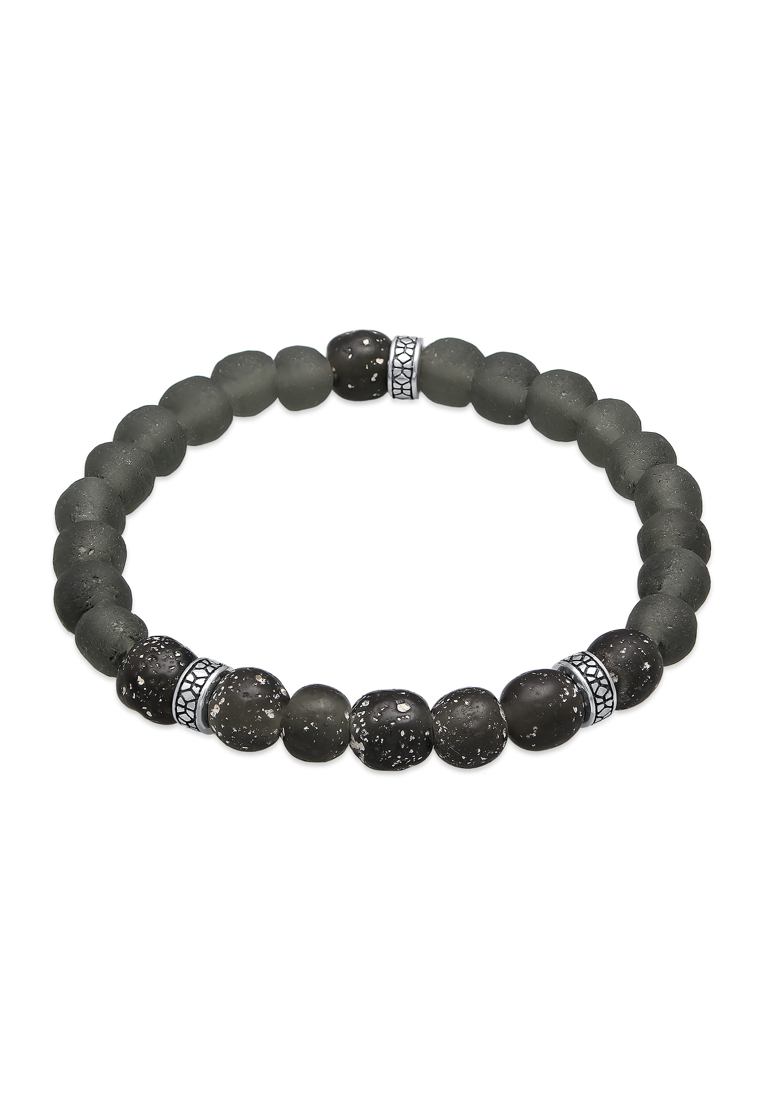 Kuzzoi Bracelet Men Glass Beads Olive