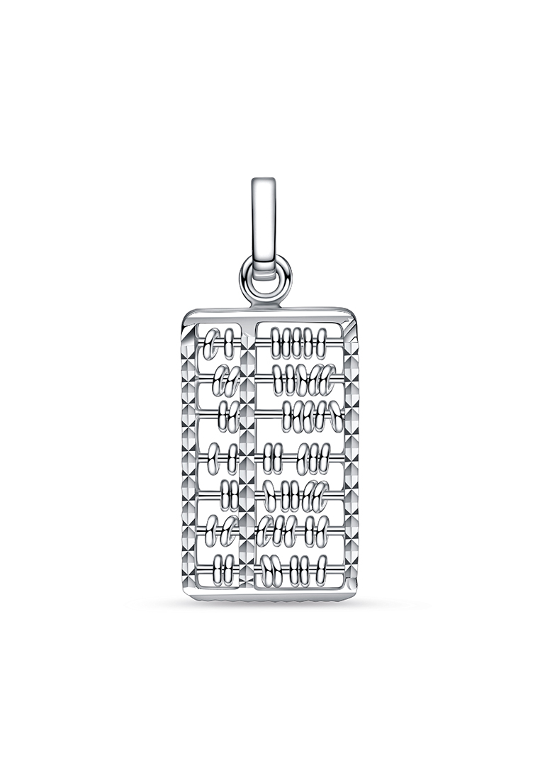 LAZO DIAMOND LAZO DIAMOND 7-row Prosperity Abacus Pendant in 375/9K White Gold