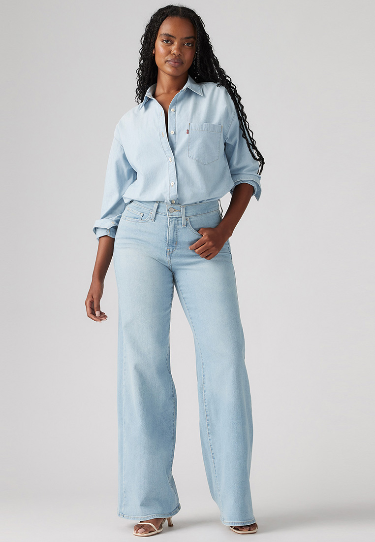 Levi's Women's 318 Shaping Wide-Leg Jeans 001PZ-0004