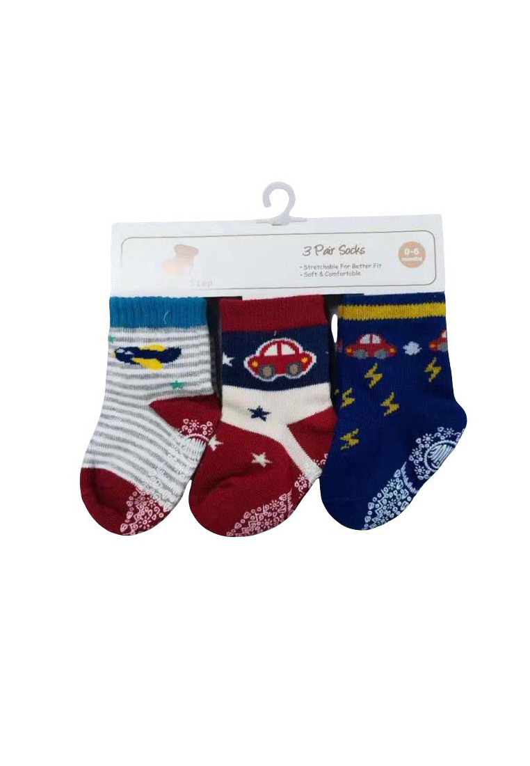 Little Kooma First step baby sock 3 pairs pack anti-slip bc71216