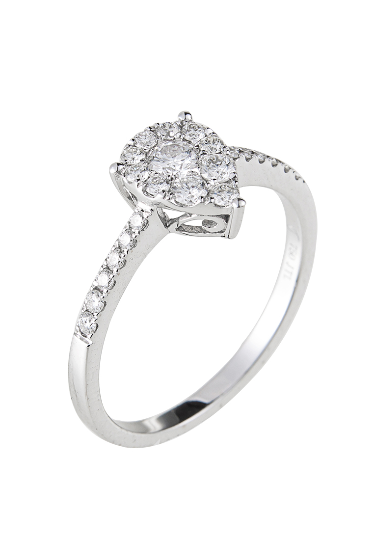 LITZ LITZ 18K White Gold Diamond Ring DR3913