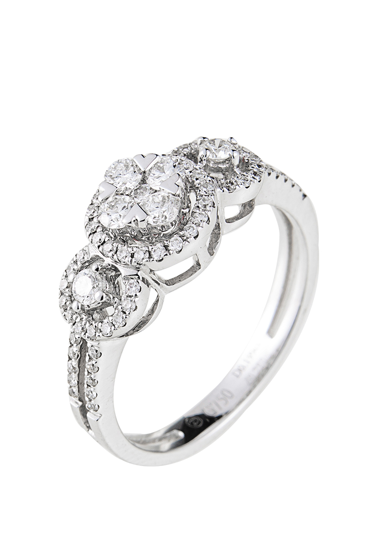 LITZ LITZ 18K White Gold Diamond Ring DR2444