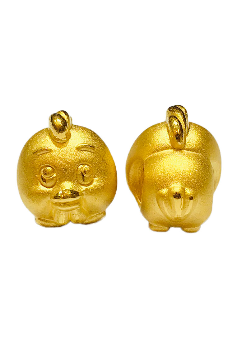 LITZ LITZ 999 (24K) Gold Zodiac Rooster Charm 生肖鸡 EPC0999 (1.05g)