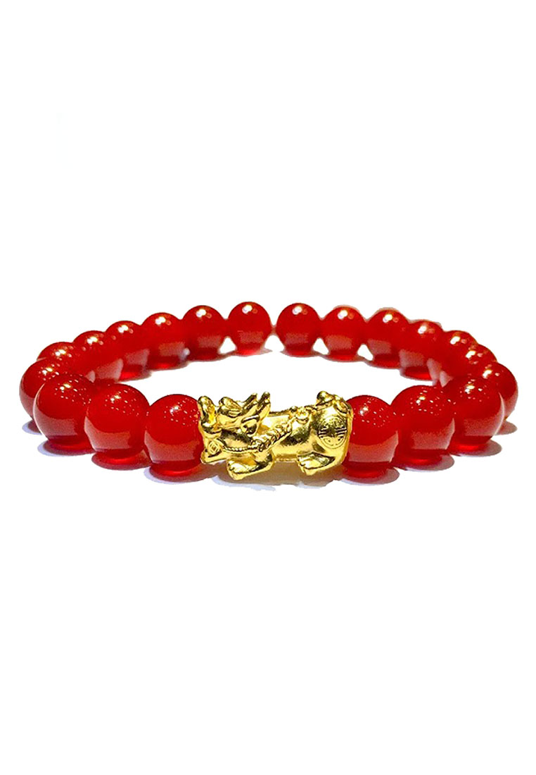 LITZ [SPECIAL] LITZ 999 (24K) Gold Pixiu  Bracelet 貔貅手链EPC0639-055BR (0.50g+/-)
