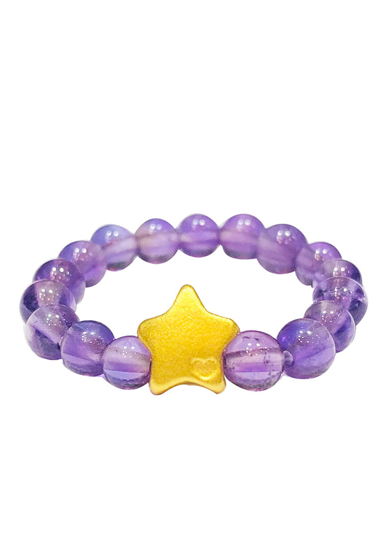 LITZ [SPECIAL] LITZ 999 (24K) Gold Star Ring 星星戒指 EP0277-R-A（0.10g+/-）
