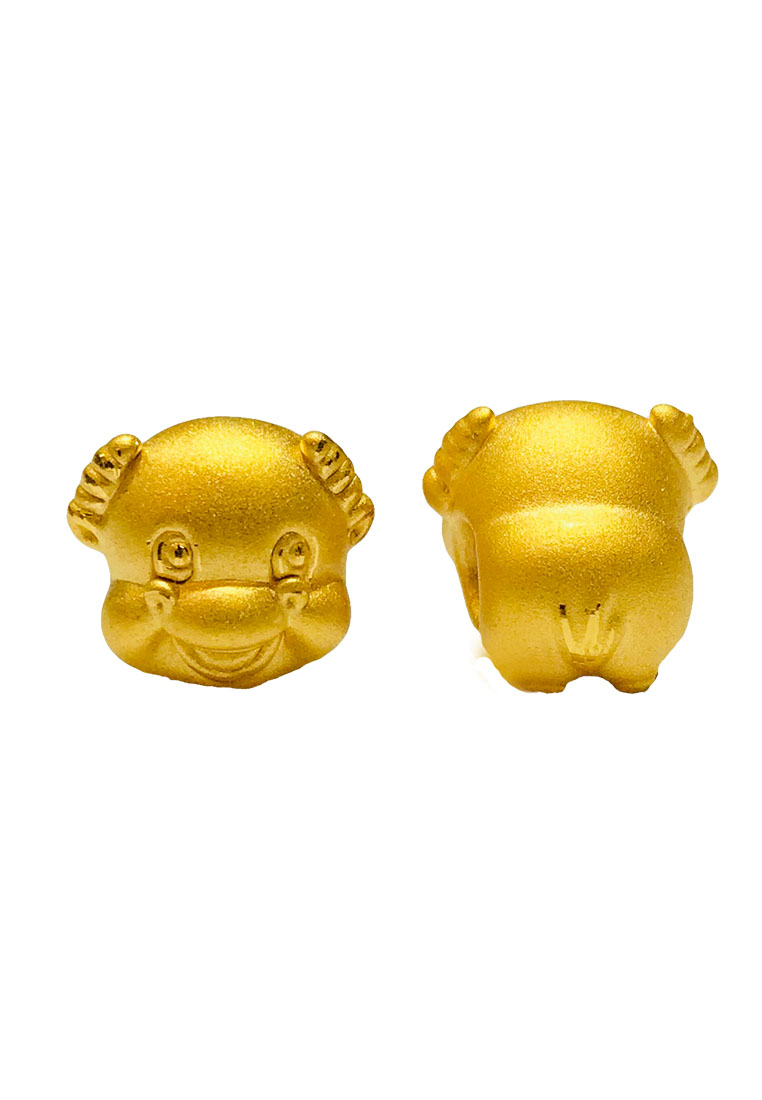 LITZ LITZ 999 (24K) Gold Zodiac Ox Charm 生肖牛 EPC0991 (1.06g)