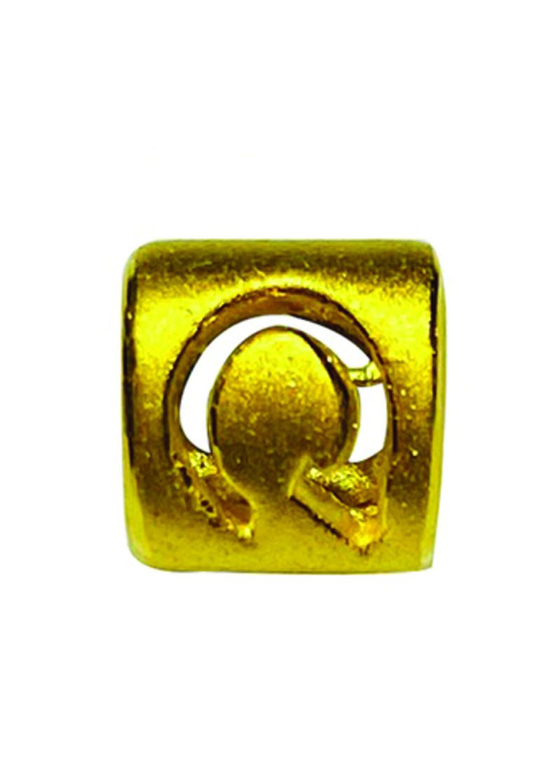 LITZ [Special] LITZ 999 (24K) Gold Alphabet Charm 字母牌 EPC1108-Q-0.36g+/-