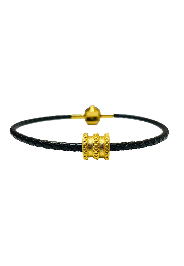 LITZ LITZ 999 (24K) Gold Tube Pendant with Bracelet EPC1044-B-L-B(0.27g+\/-)