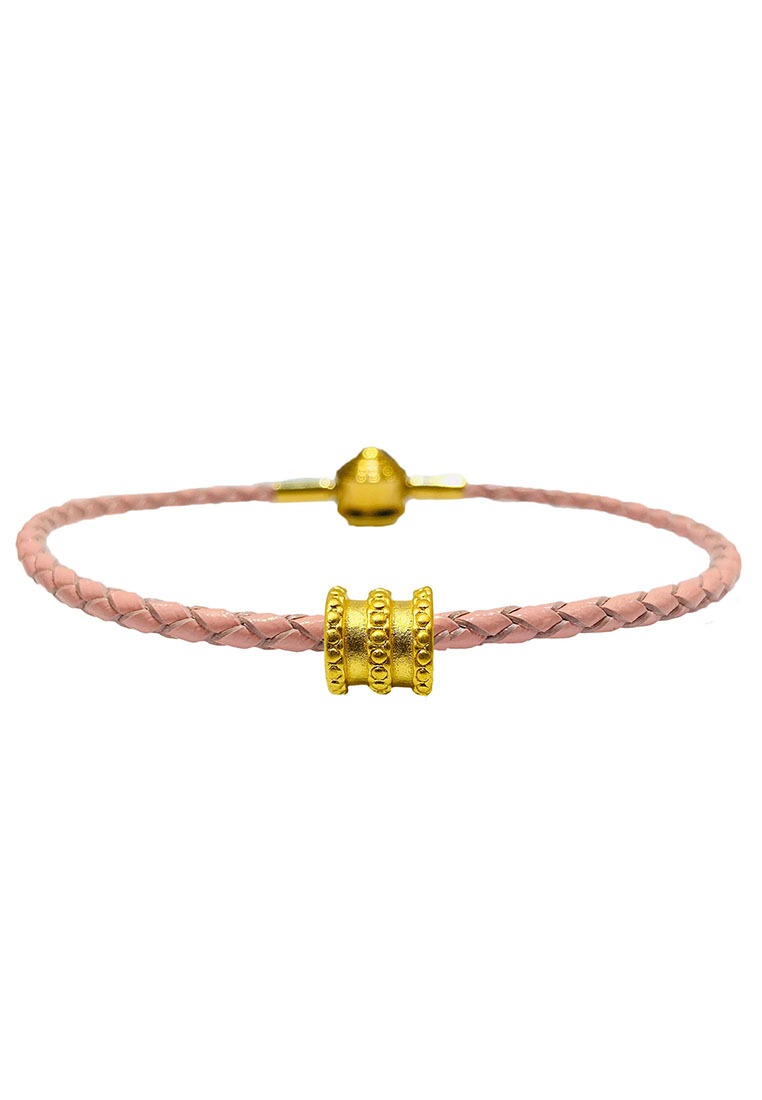 LITZ LITZ 999 (24K) Gold Tube Pendant with Bracelet EPC1044-B-L-P(0.27g+\/-)
