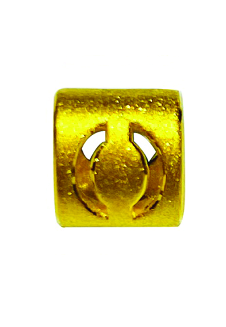 LITZ [Special] LITZ 999 (24K) Gold Alphabet Charm 字母牌 EPC1106-O-0.41g+/-