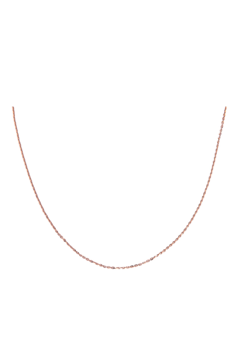 Pure 999 24K Yellow Gold Necklace For Women 1.5mm Thin Curb Link Chain  20inchL