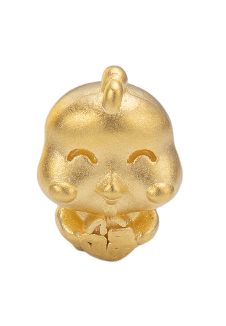 LITZ LITZ 999 (24K) Gold Zodiac Charm -Chicken EPC1158 0.27g+/-