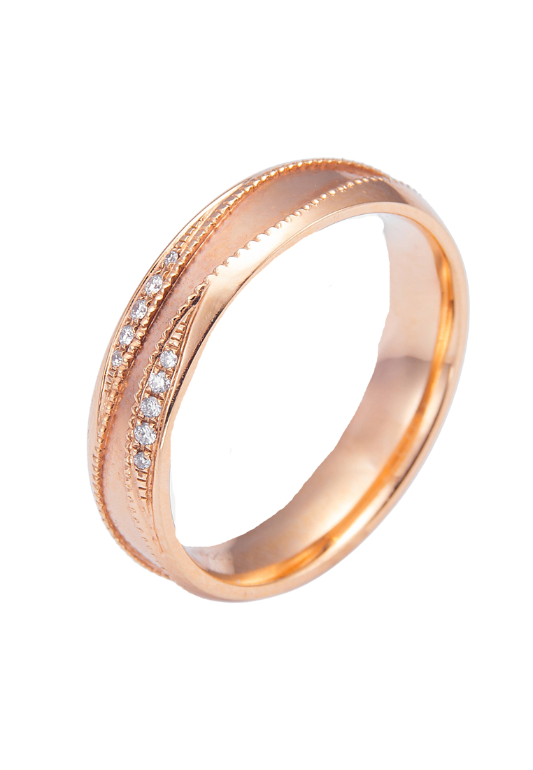LITZ LITZ 18K Rose Gold  Ring YF-CNC-QL022G