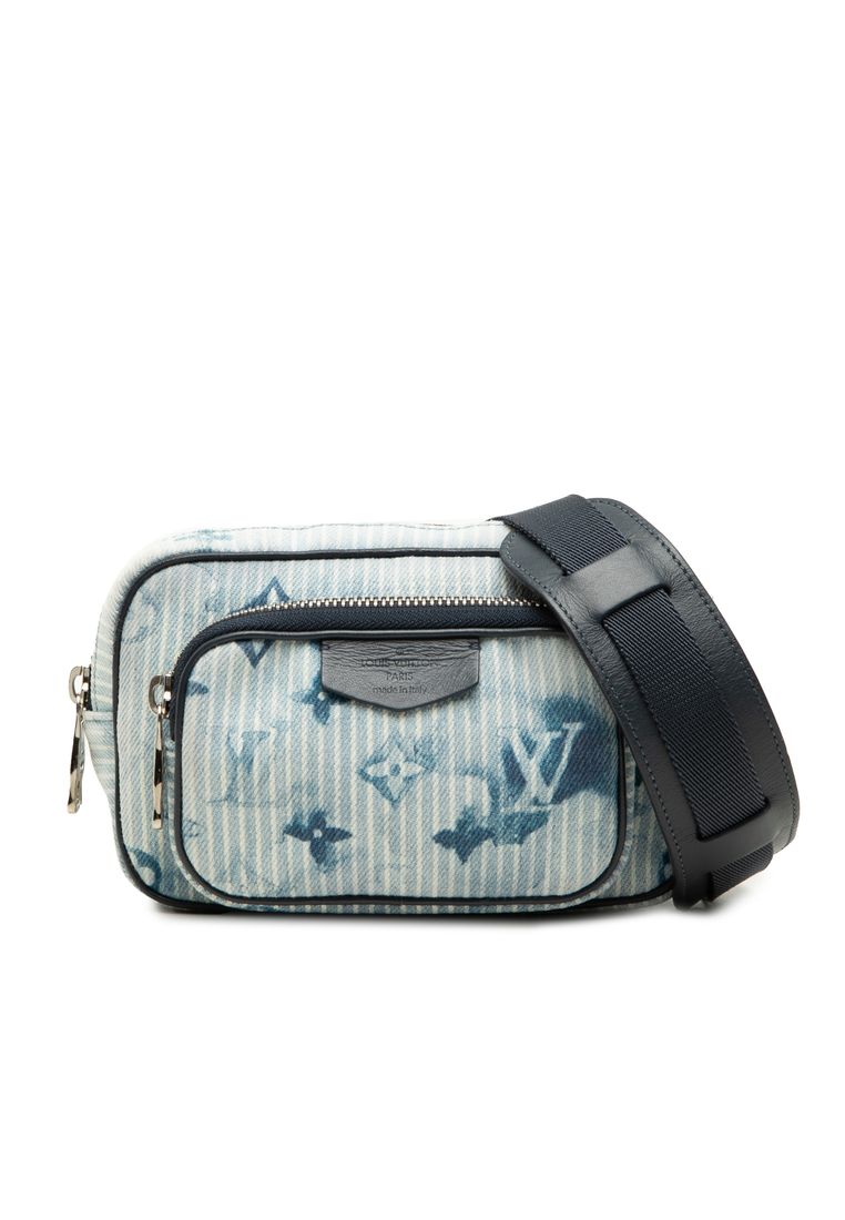 Louis Vuitton Pre-Loved Louis Vuitton Monogram Denim Watercolor Hickory Stripes Outdoor Pouch