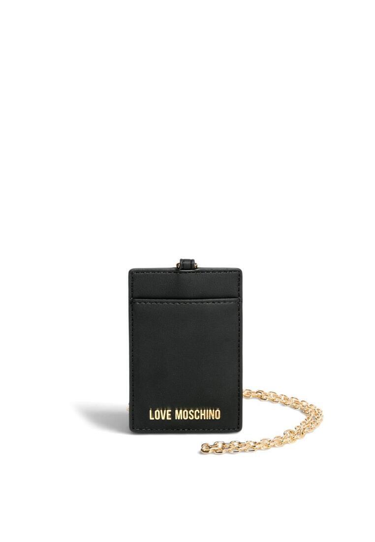 Love Moschino Polyurethane Badge Holder