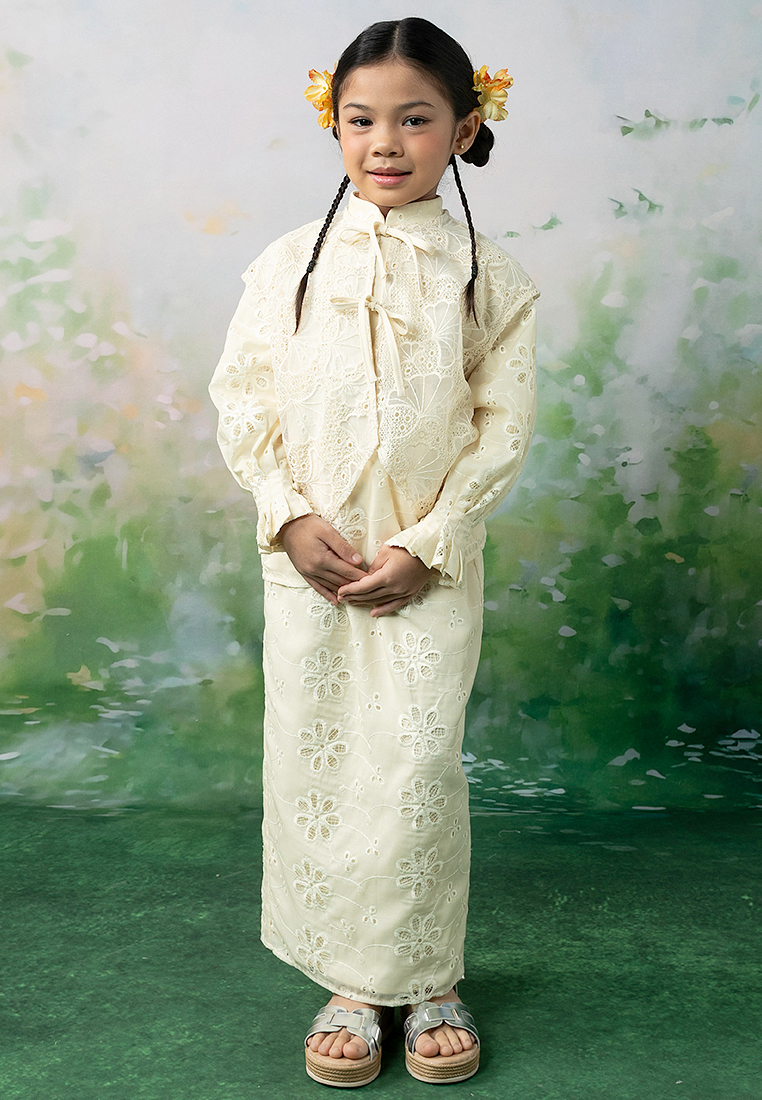 Lubna Kids Amelia Kedah with Vest Set